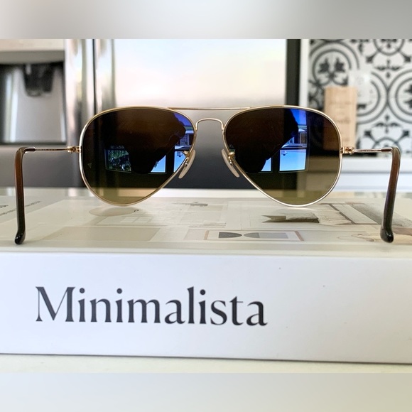 Ray-Ban Aviator Gradient Sunglasses / Polished Arista Gold main image 6